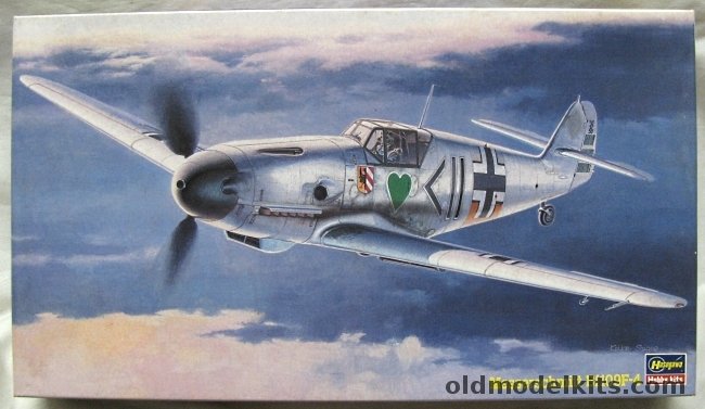 Hasegawa 1/48 Messerschmitt Bf-109 F-4 - Kdr I/JG54 Hptm. Hans Philipp March '42 Russia / 1/JG54 Walter Nowotny July '42 Russia, J11 plastic model kit